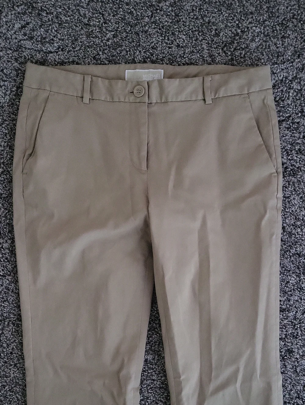 Michael Kors Slim Straight Tan Chino Pants